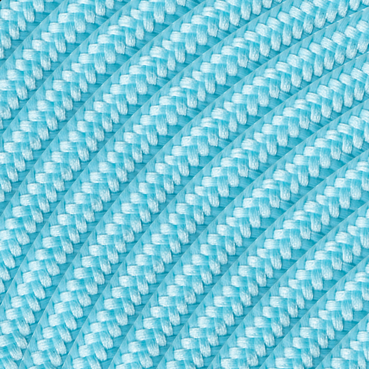 Strijkijzersnoer - Blauw - stof - bestel per meter - elektriciteitssnoer 3 aderig - textielkabel 2x0.75m² - VDE gekeurd - maak je eigen unieke lamp