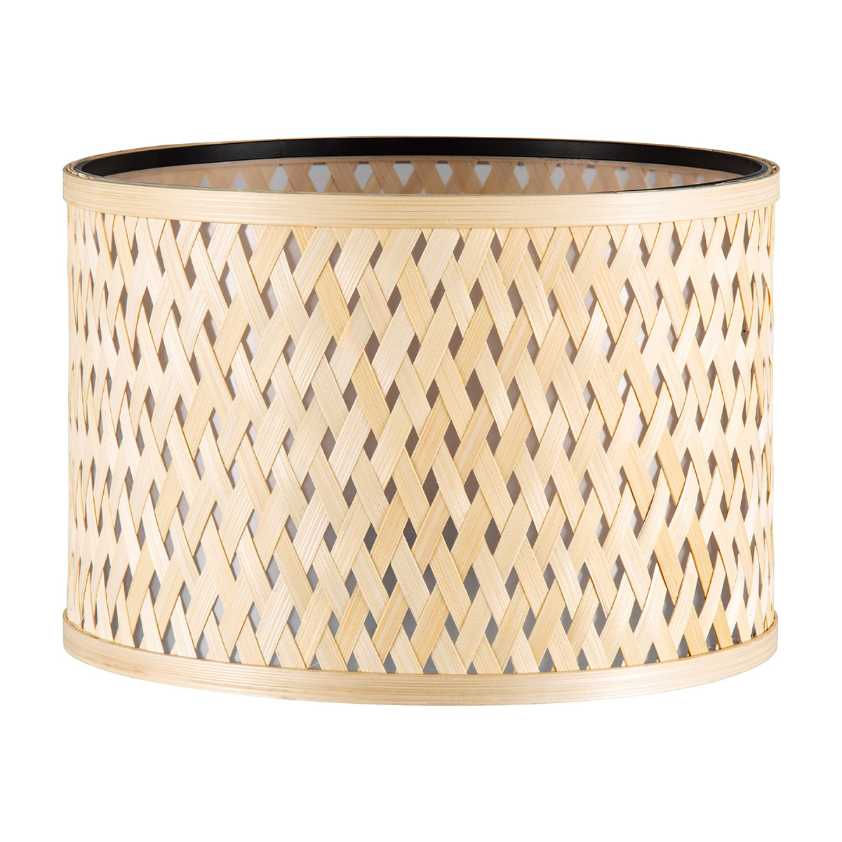 Bamboo Lampenkap - Cilindrisch - Beige - Boheemse stijl - ø30