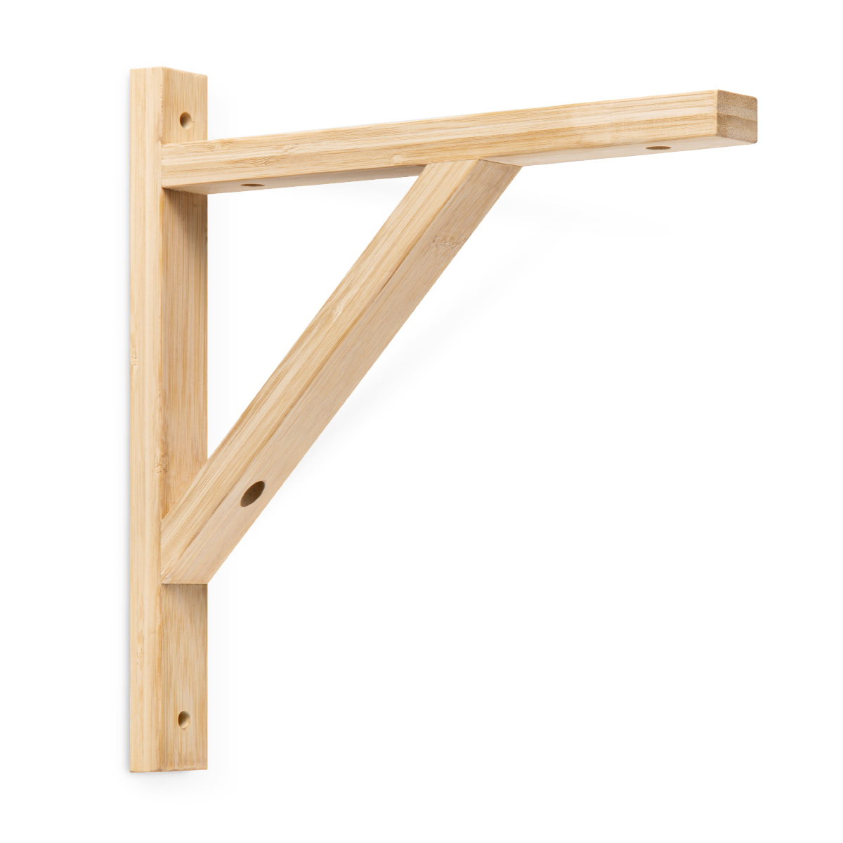 Wandhaak Angle - haak gemaakt van bamboe - 30/3/30cm - voor muur hanglamp - maak je eigen unieke lamp