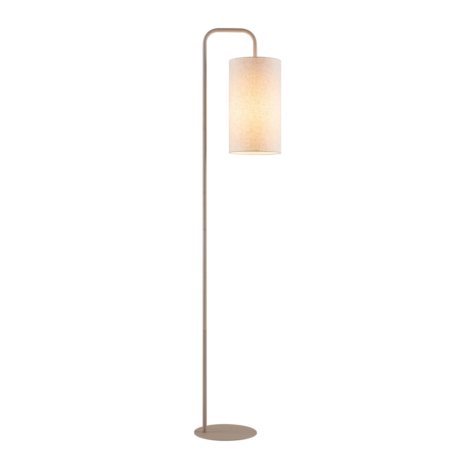Soft vloerlamp - taupe - met lichtbron - 155 cm Beige