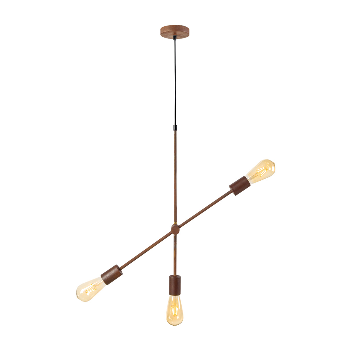 Home sweet home hanglamp Molecular 3L - roestbruin