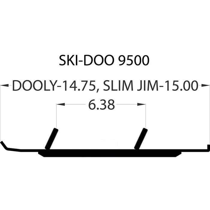 Woody's Slim Jim Dooly Performance Snowmobile Carbide Wear Rod