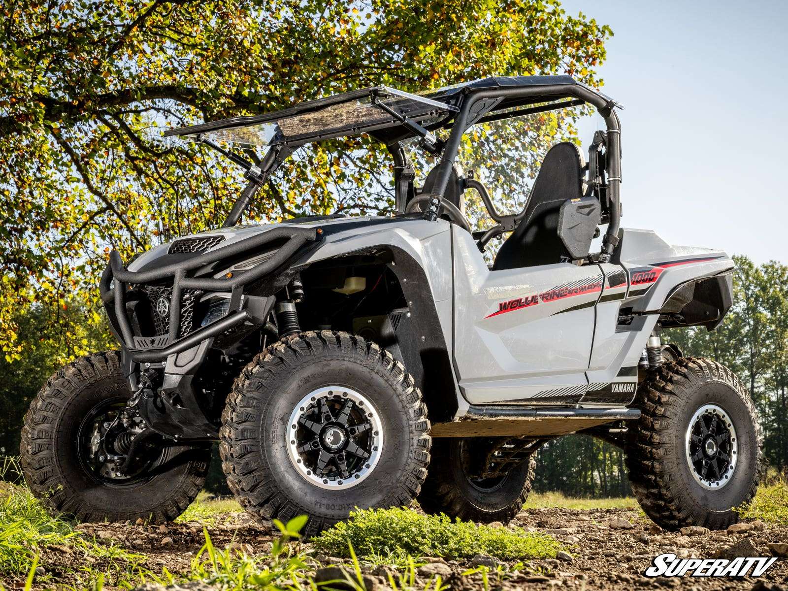 SuperATV Maxdrive Polycarbonate Power Flip Front Windshield