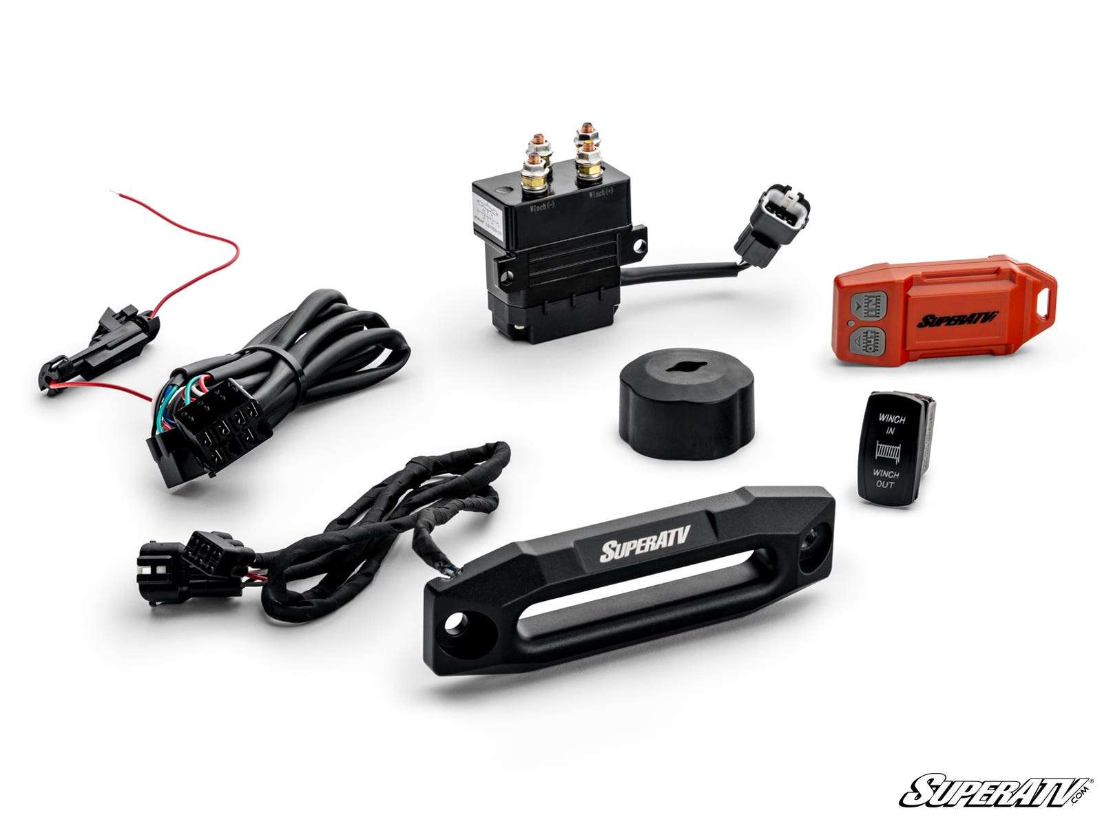 SuperATV Black Ops Wireless Synthetic Rope Winch Kit