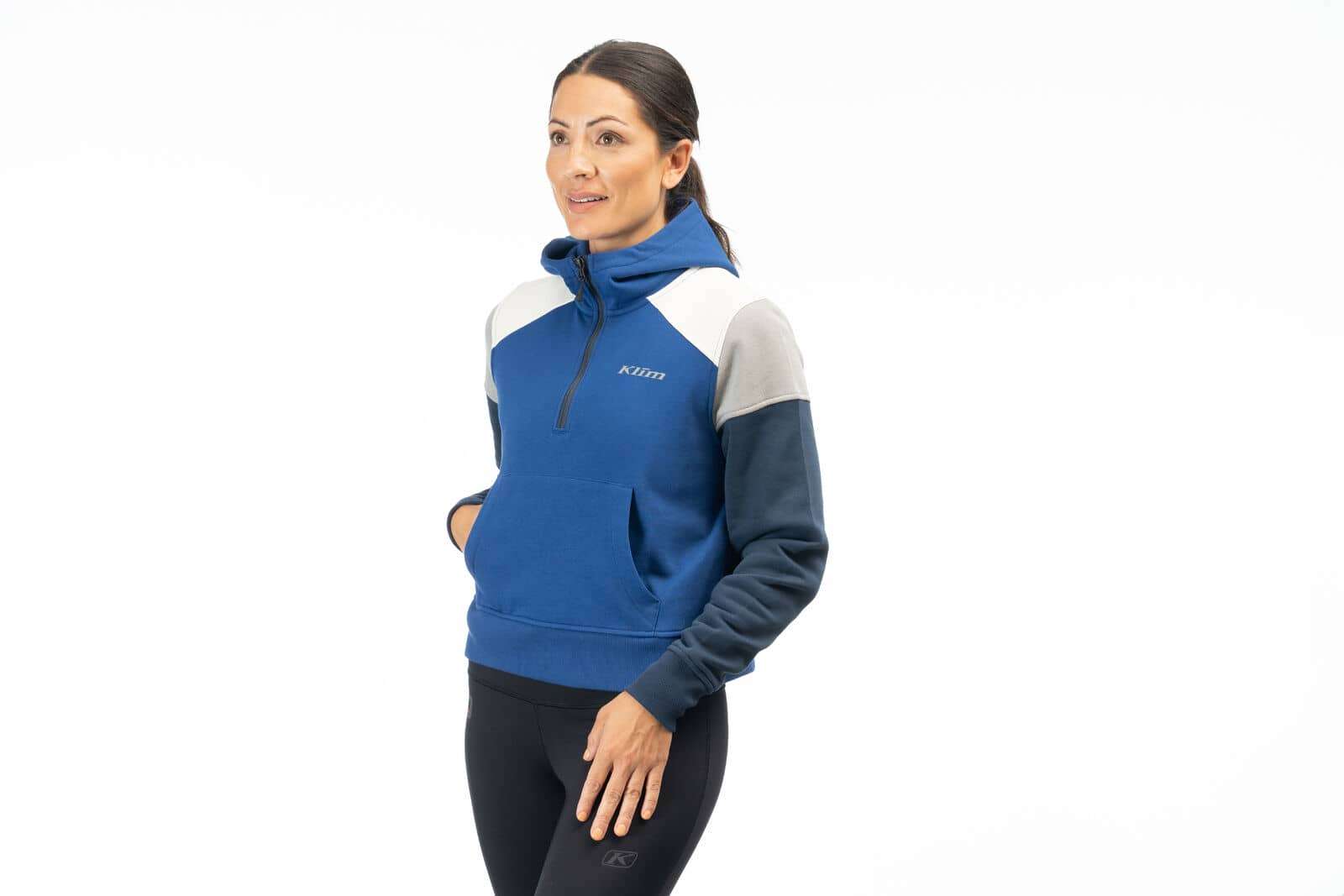 Klim Women's Huntley Pullover 1/4 Zip Crop Hoodie