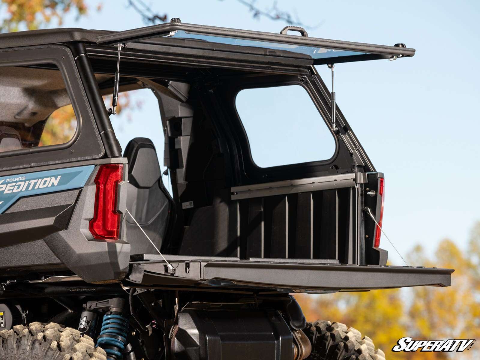 SuperATV Polycarbonate Flip Rear UTV Windshield