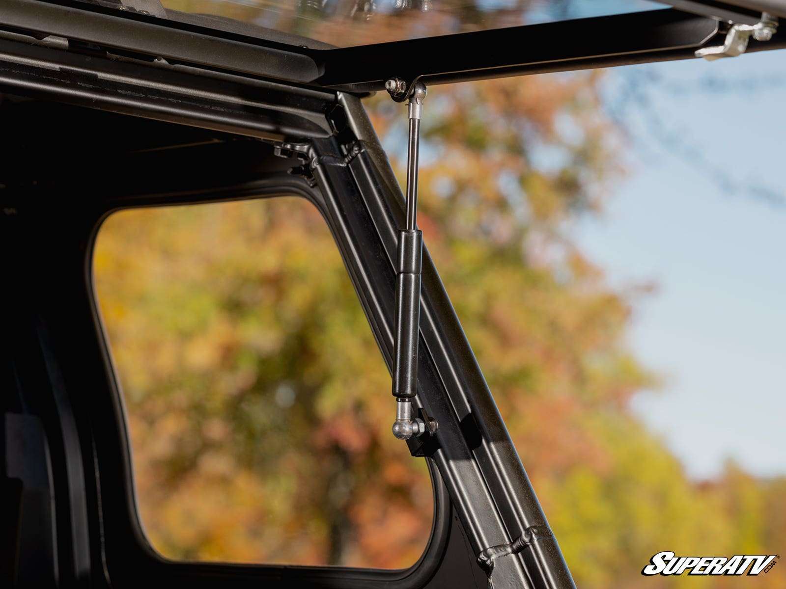SuperATV Polycarbonate Flip Rear UTV Windshield