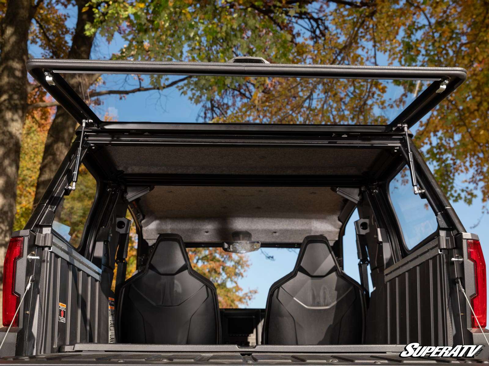 SuperATV Polycarbonate Flip Rear UTV Windshield