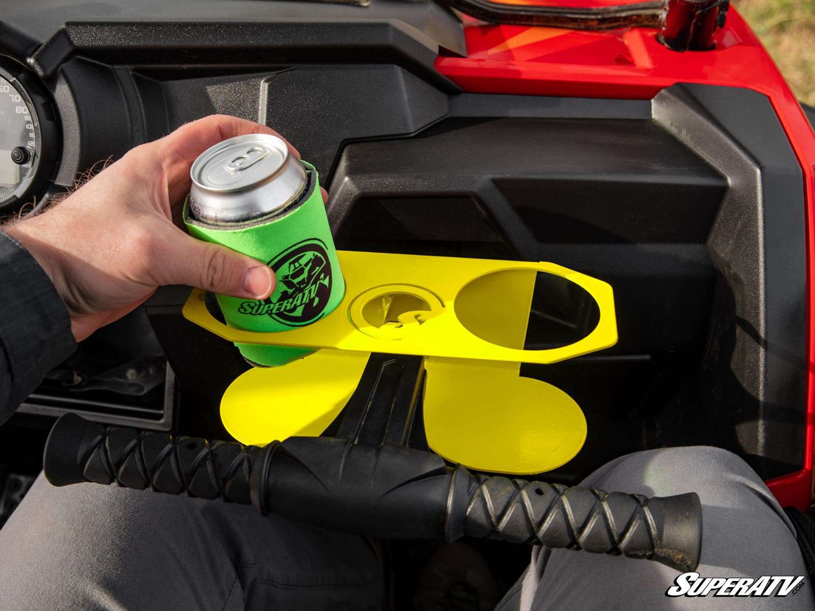 SuperATV Polaris RZR Grab Bar Cup Holder