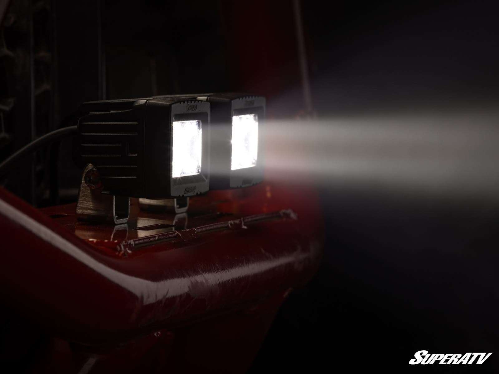 SuperATV 3" x 1.5" Single Row LED Cube Lights