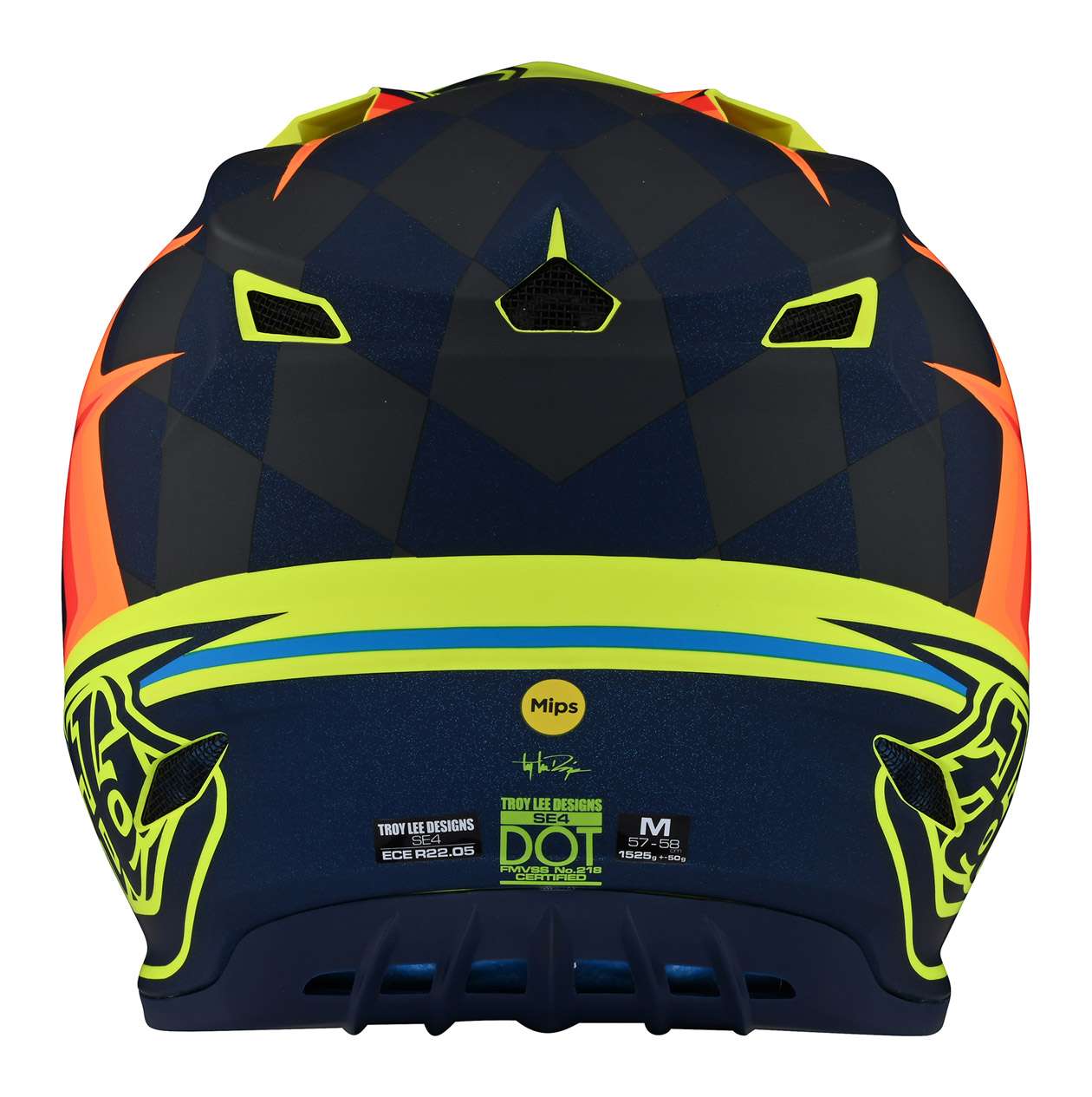 Troy Lee Designs SE4 Polyacrylite MIPS Warped Helmet (Closeout)