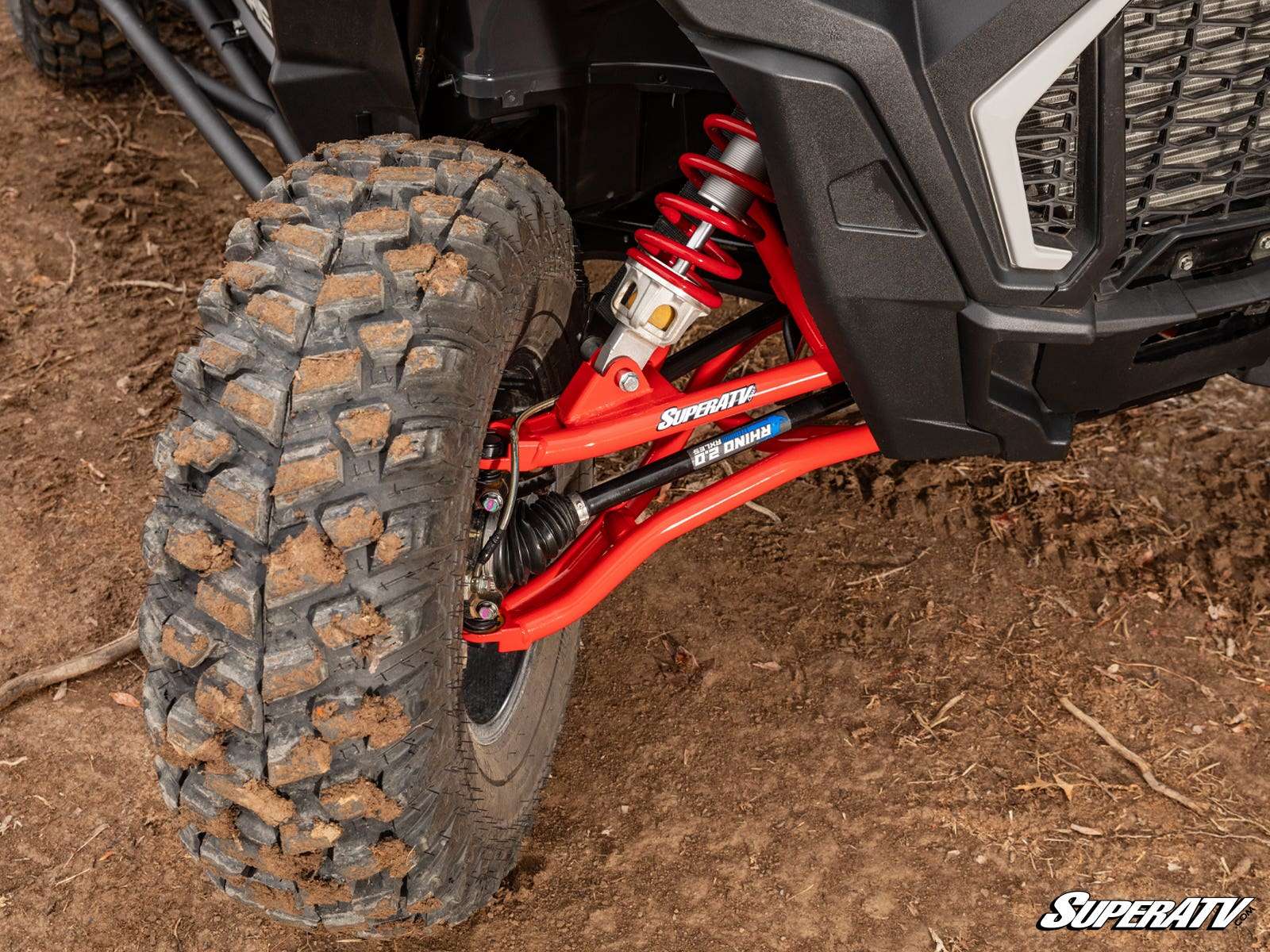 SuperATV Polaris RZR XP High Clearance 2" Forward Offset A-Arms
