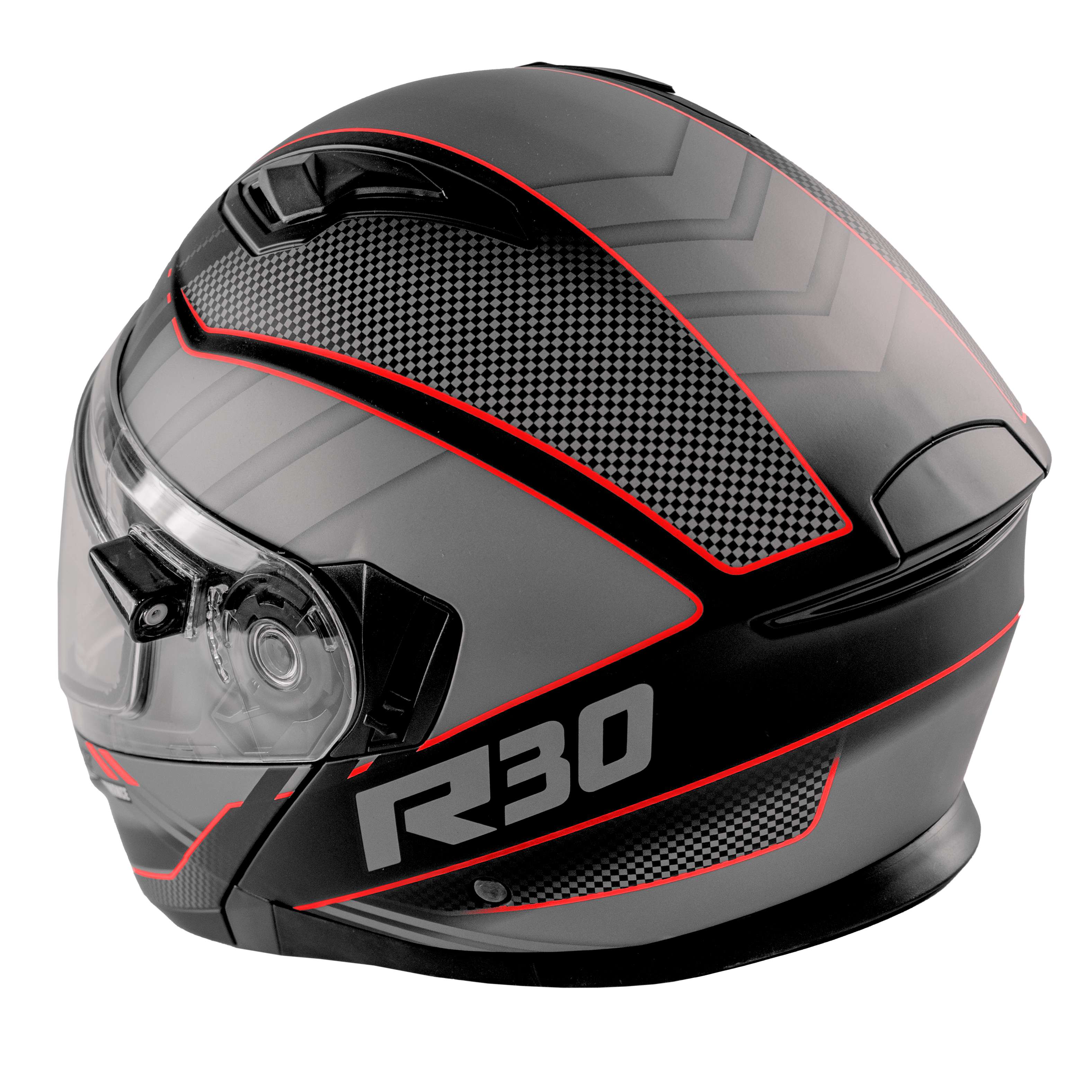 Pro Max R30 Modular Snowmobile Helmet with Electric Lens