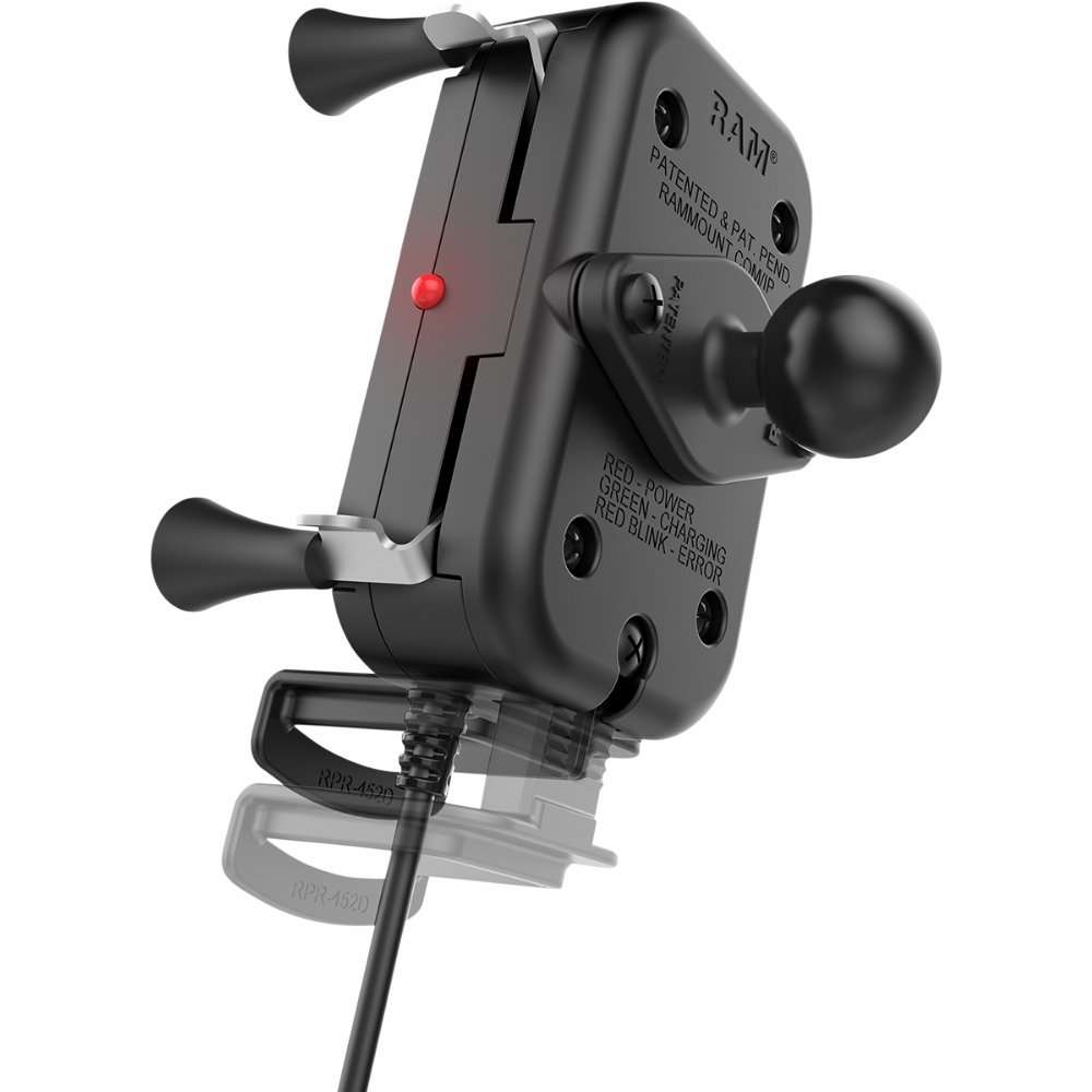 Support de téléphone à chargement sans fil RAM Mounts Tough-Charge avec support