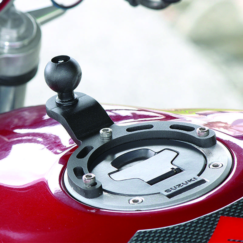 Support de réservoir d'essence pour moto RAM Mounts avec boule