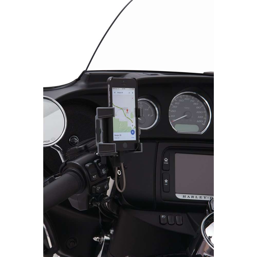Support de téléphone/GPS Ciro3D pour moto avec fixation sur guidon