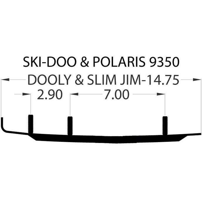 Woody's Slim Jim Dooly Performance Snowmobile Carbide Wear Rod