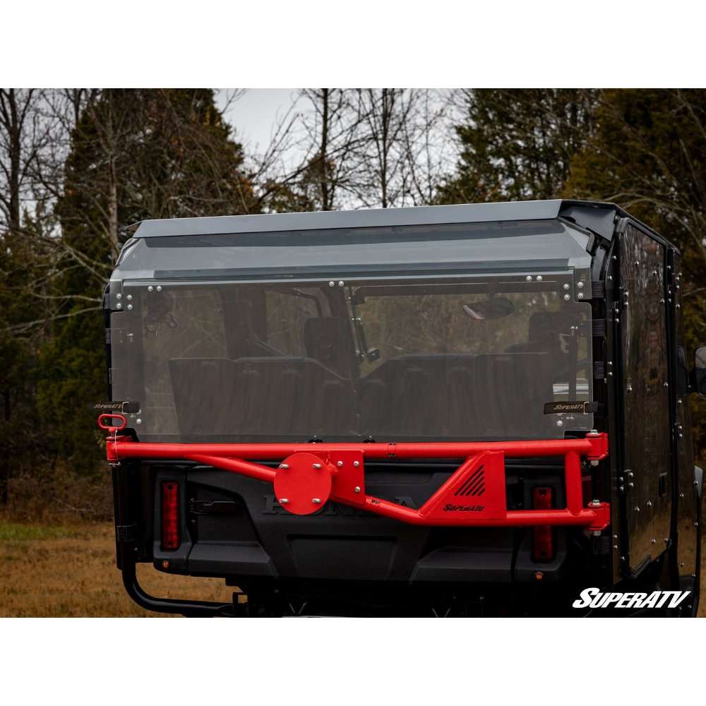 SuperATV Polycarbonate Flip Down Rear UTV Windshield
