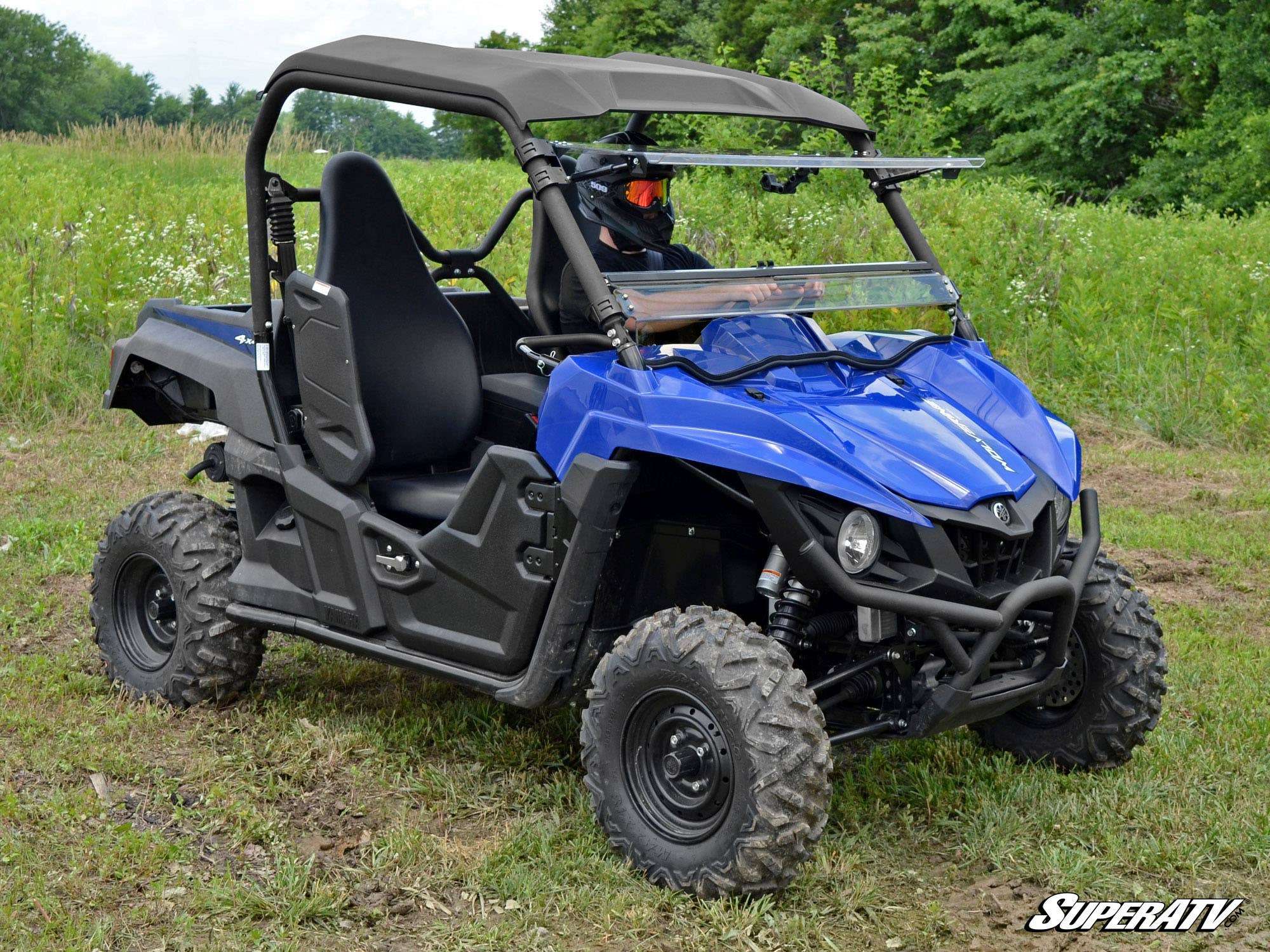 SuperATV Scratch Resistant Polycarbonate Flip-Up Front Windshield