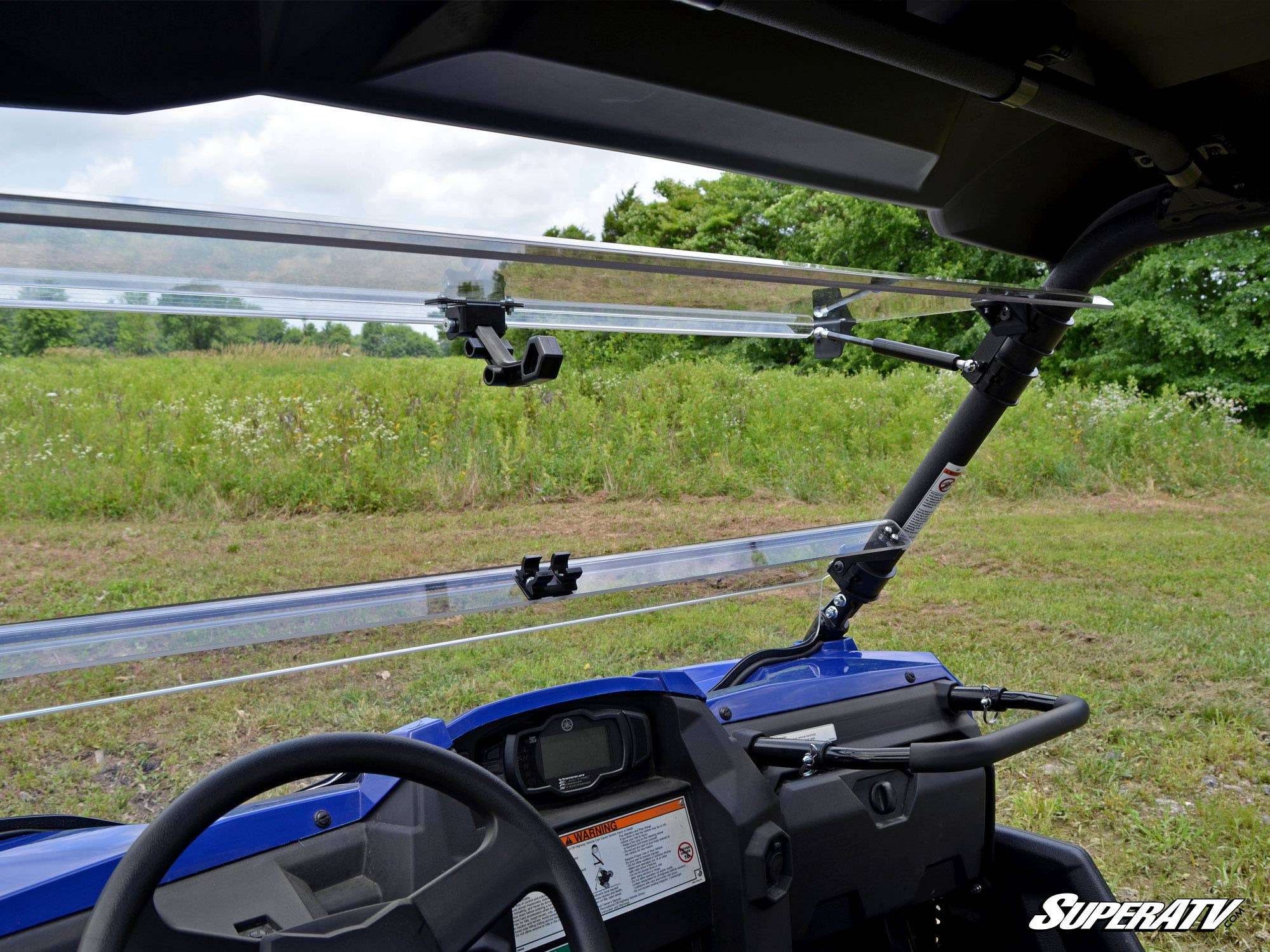 SuperATV Scratch Resistant Polycarbonate Flip-Up Front Windshield