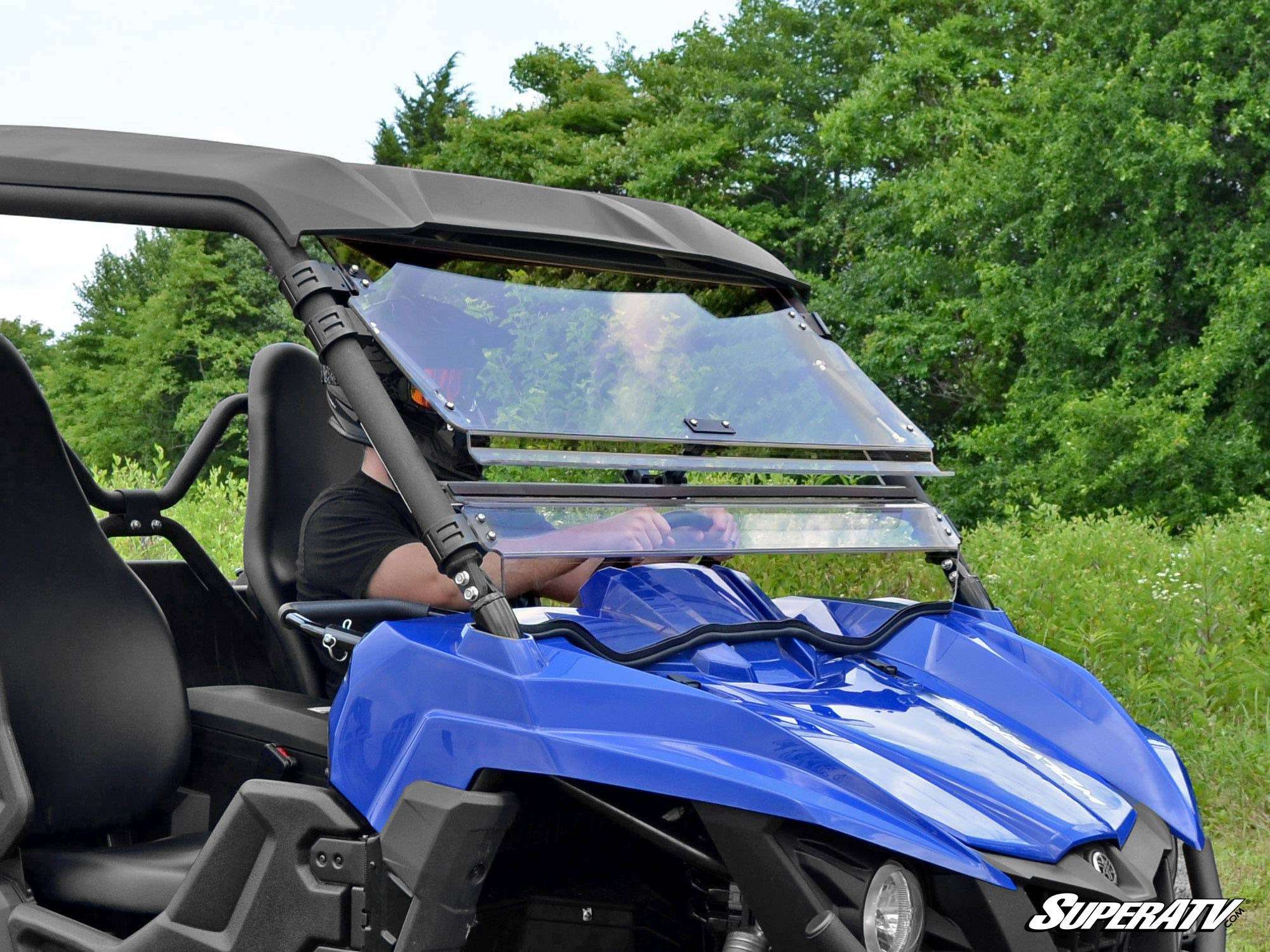 SuperATV Scratch Resistant Polycarbonate Flip-Up Front Windshield