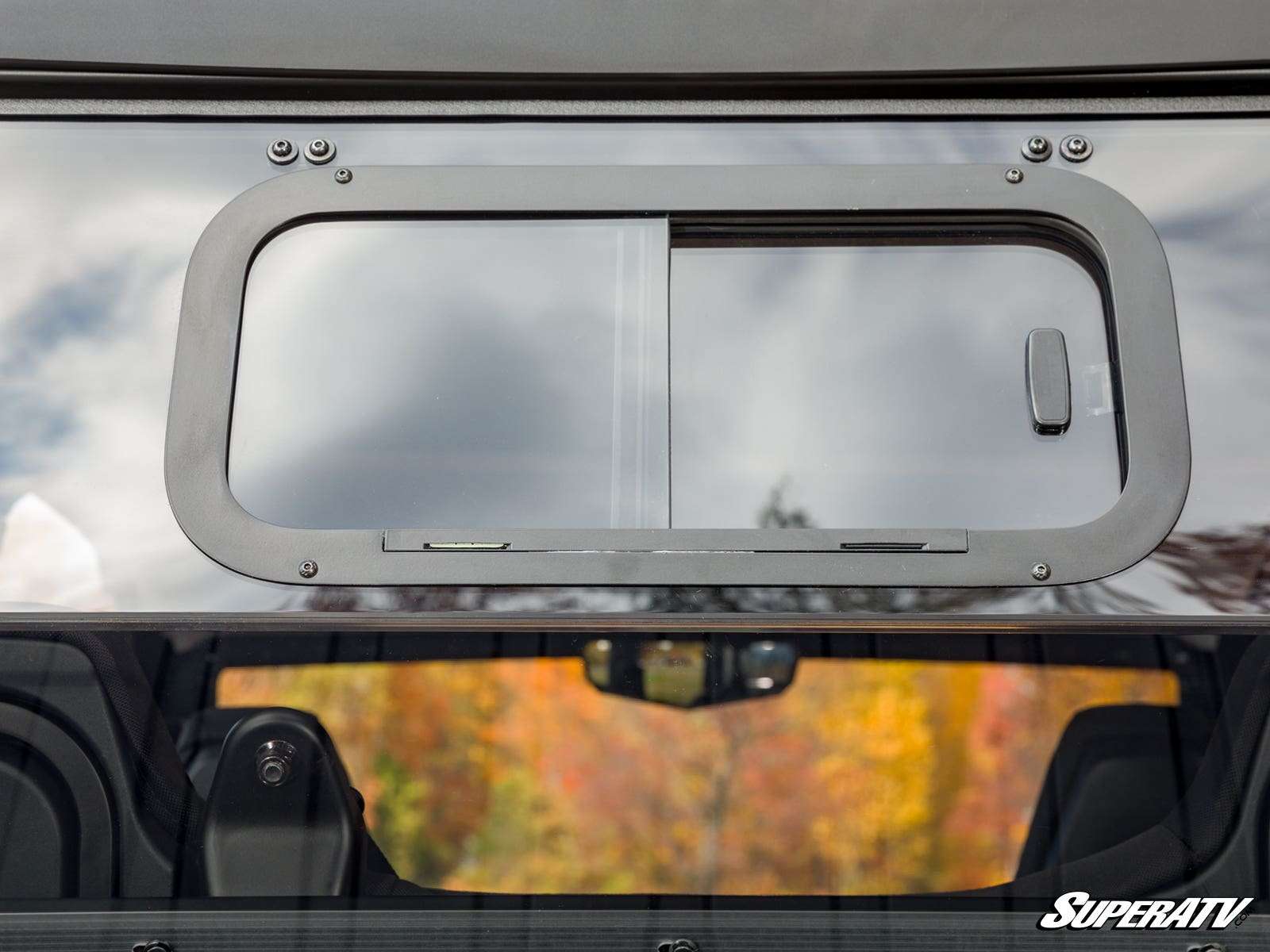 SuperATV Polycarbonate Sliding Rear UTV Windshield