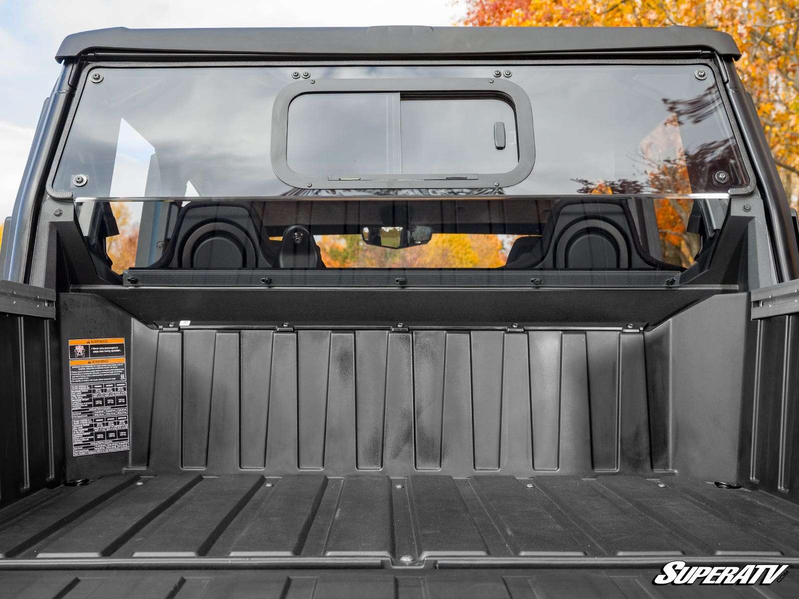SuperATV Polycarbonate Sliding Rear UTV Windshield
