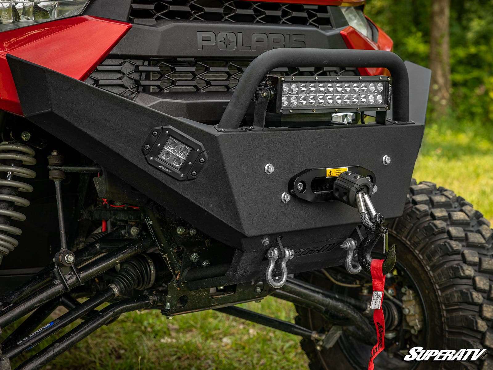 SuperATV Polaris Ranger XP 1000 Heavy Weight Winch Ready Front Bumper
