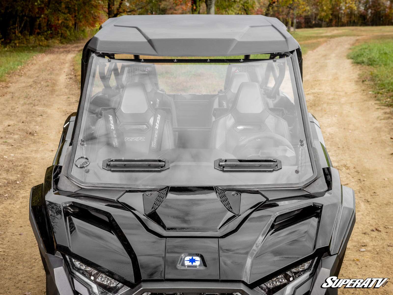 SuperATV Scratch Resistant Polycarbonate Vented Front Windshield
