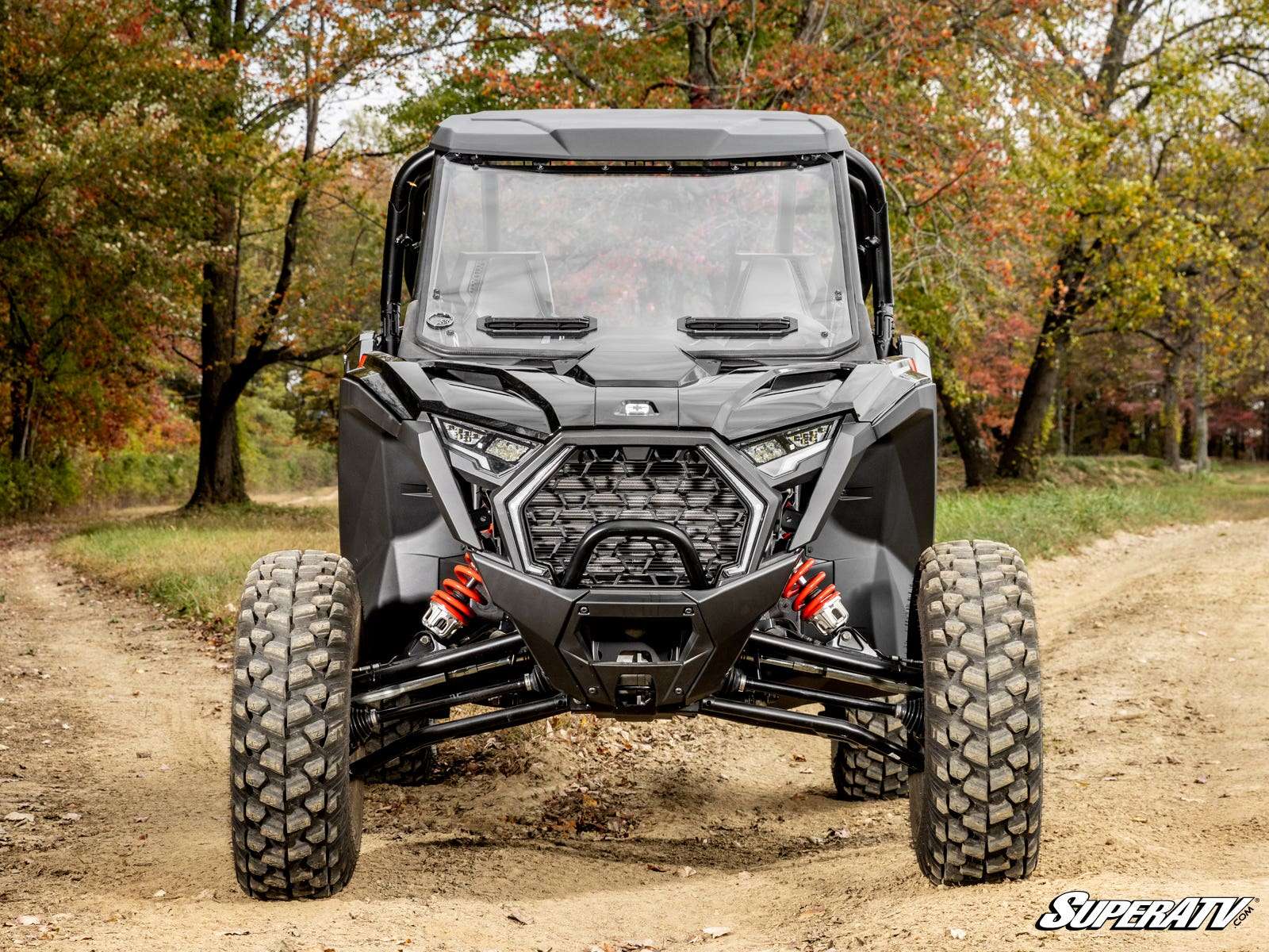SuperATV Scratch Resistant Polycarbonate Vented Front Windshield
