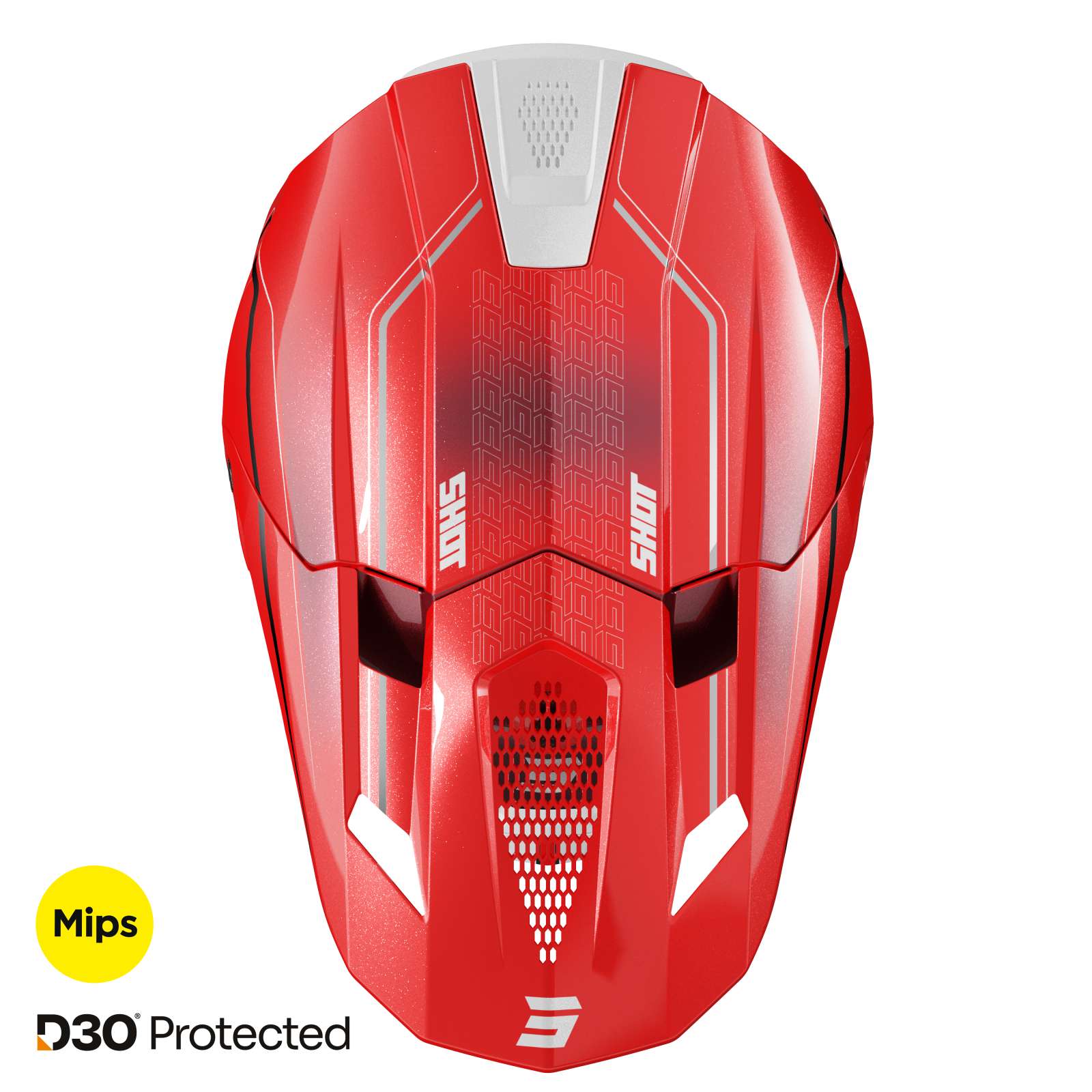 Casque MX Shot Race Gear Lite Challenger Mips