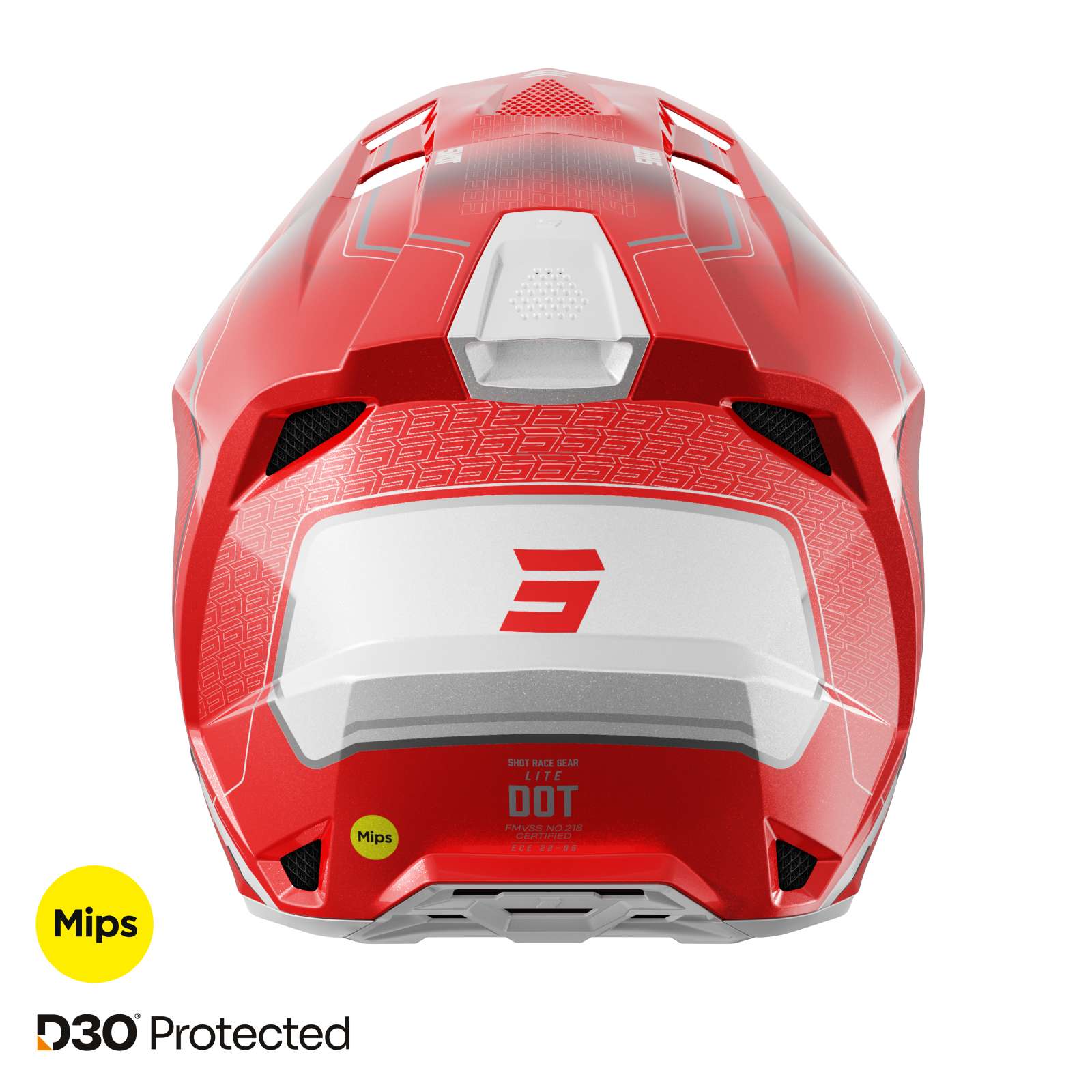 Casque MX Shot Race Gear Lite Challenger Mips