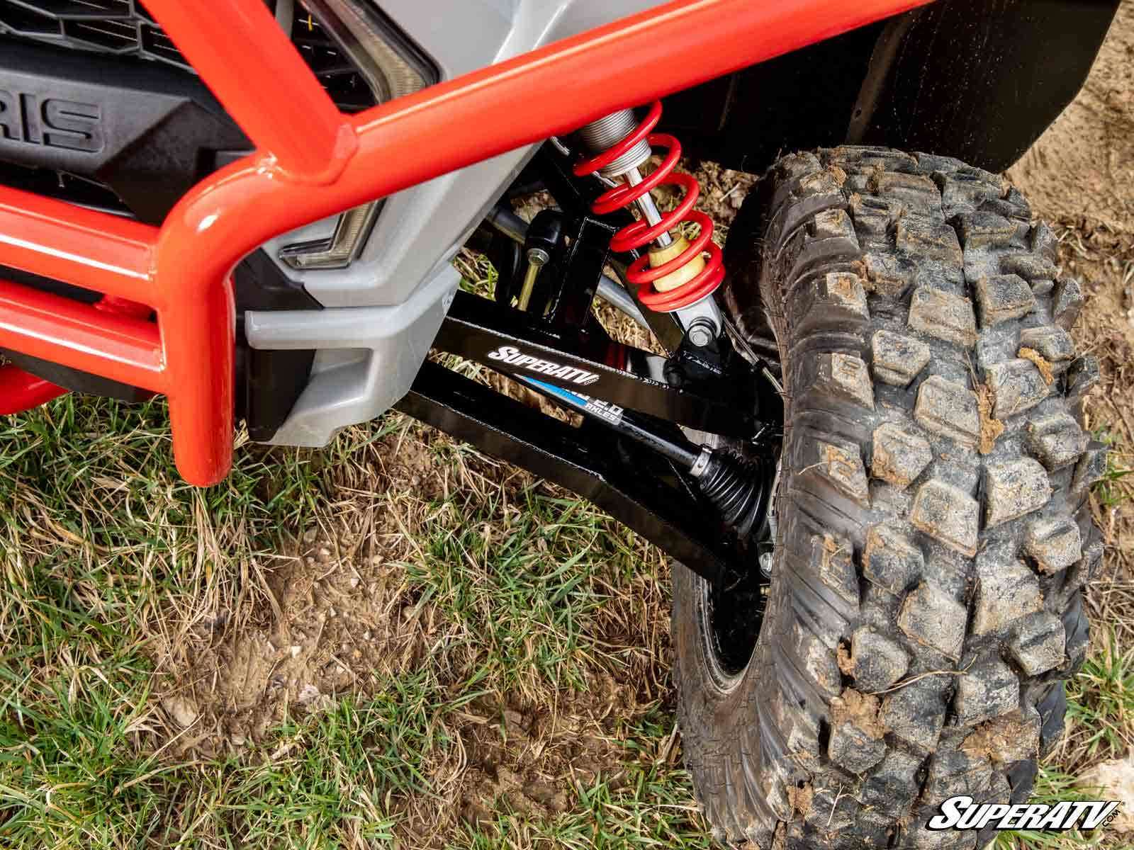 SuperATV Polaris General/RZR High Clearance 2" Forward Offset Boxed A-Arms