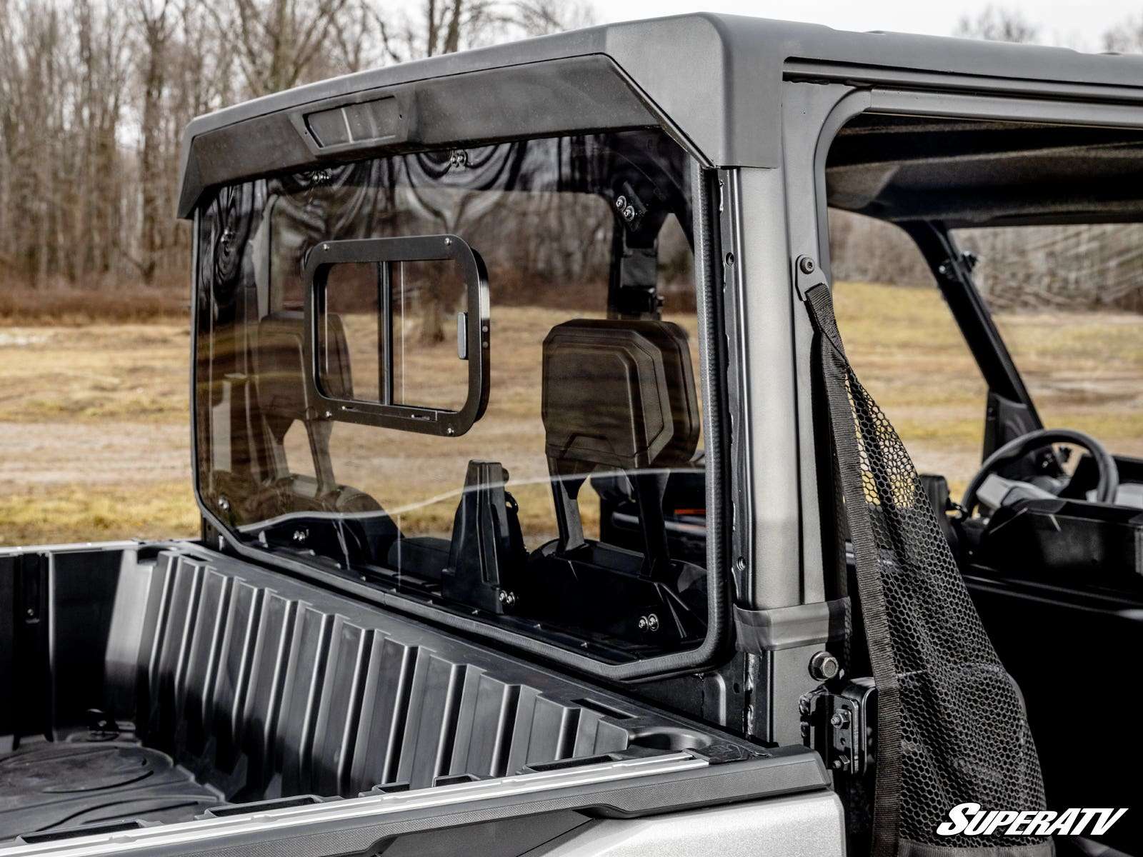 SuperATV Polycarbonate Sliding Rear UTV Windshield