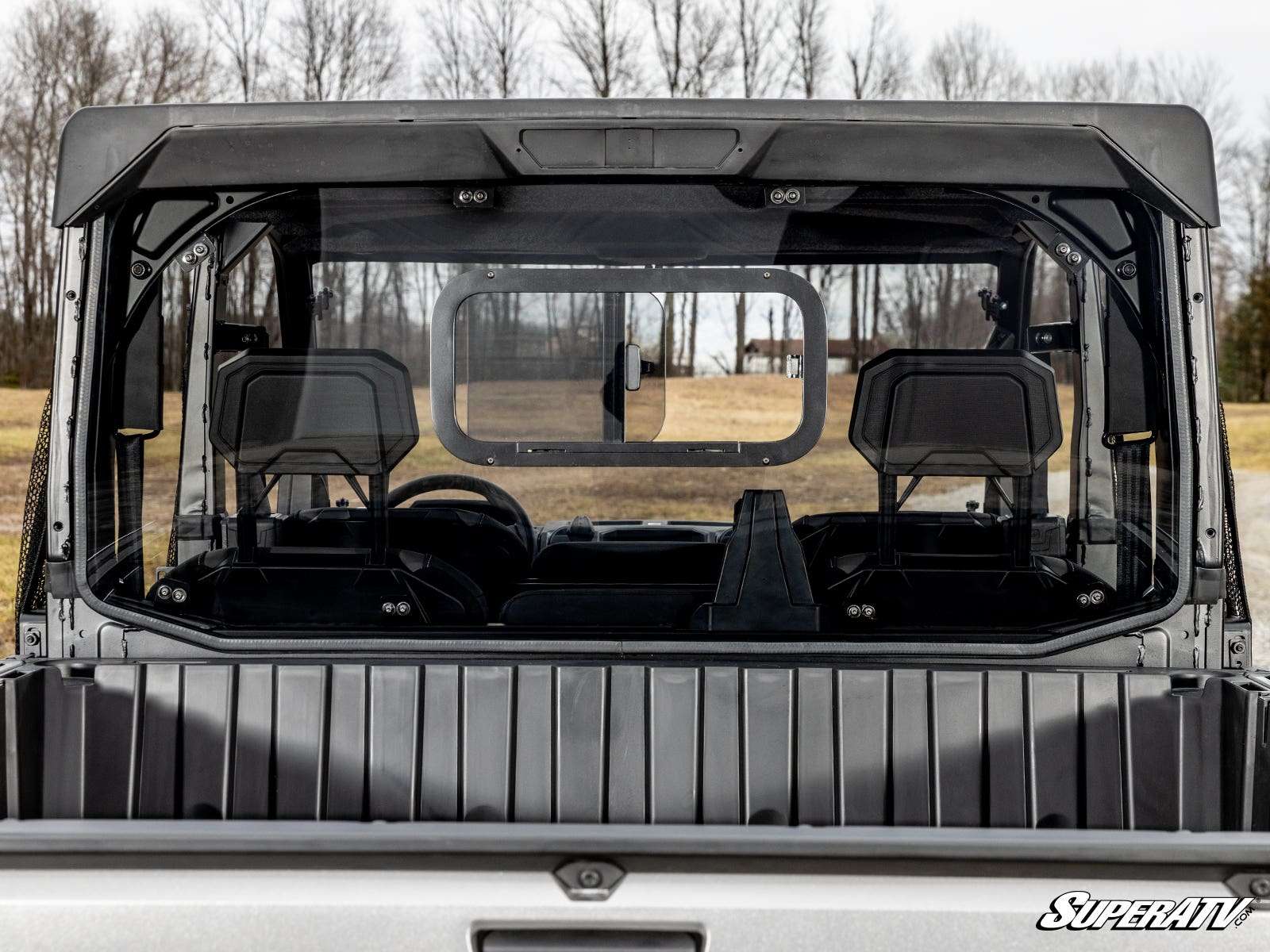 SuperATV Polycarbonate Sliding Rear UTV Windshield