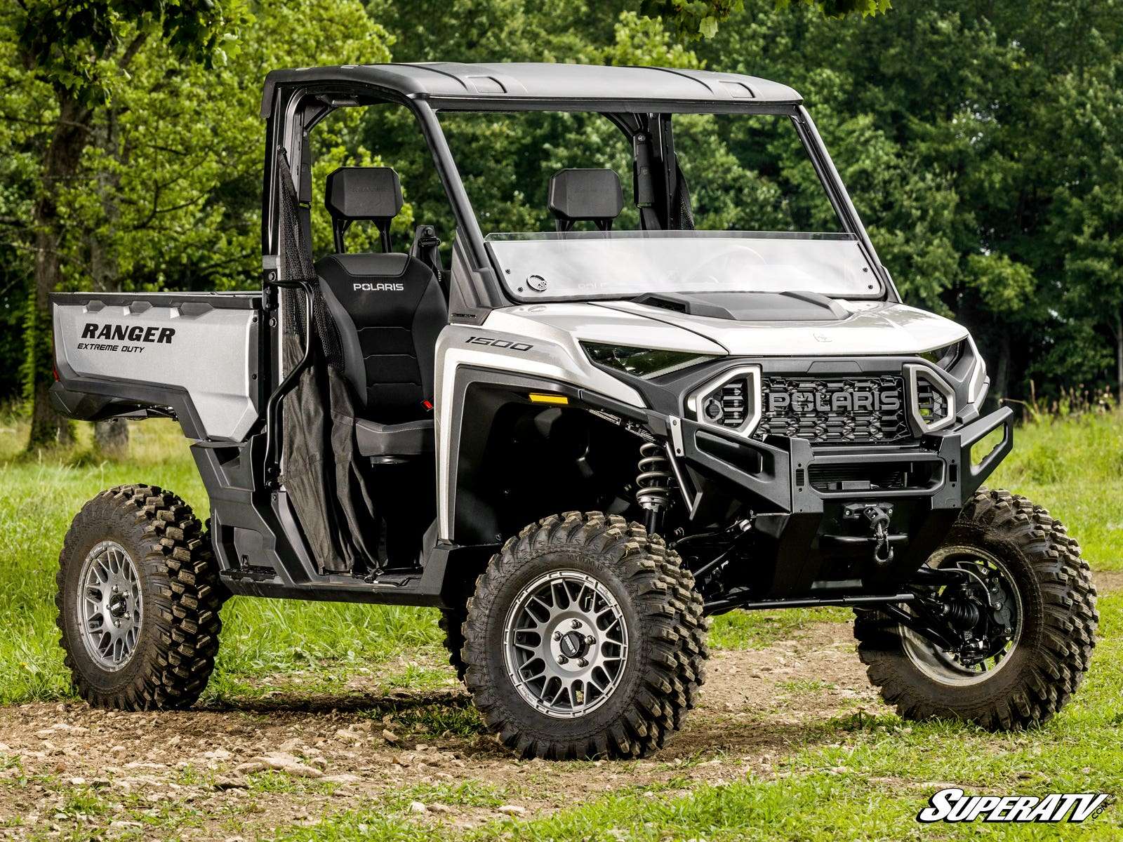 SuperATV Scratch Resistant Polycarbonate Half Front Windshield