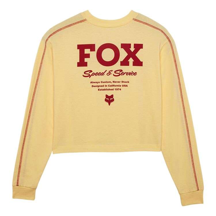 Fox Racing Women's Speed & Service Longsleeve Crop Tee
