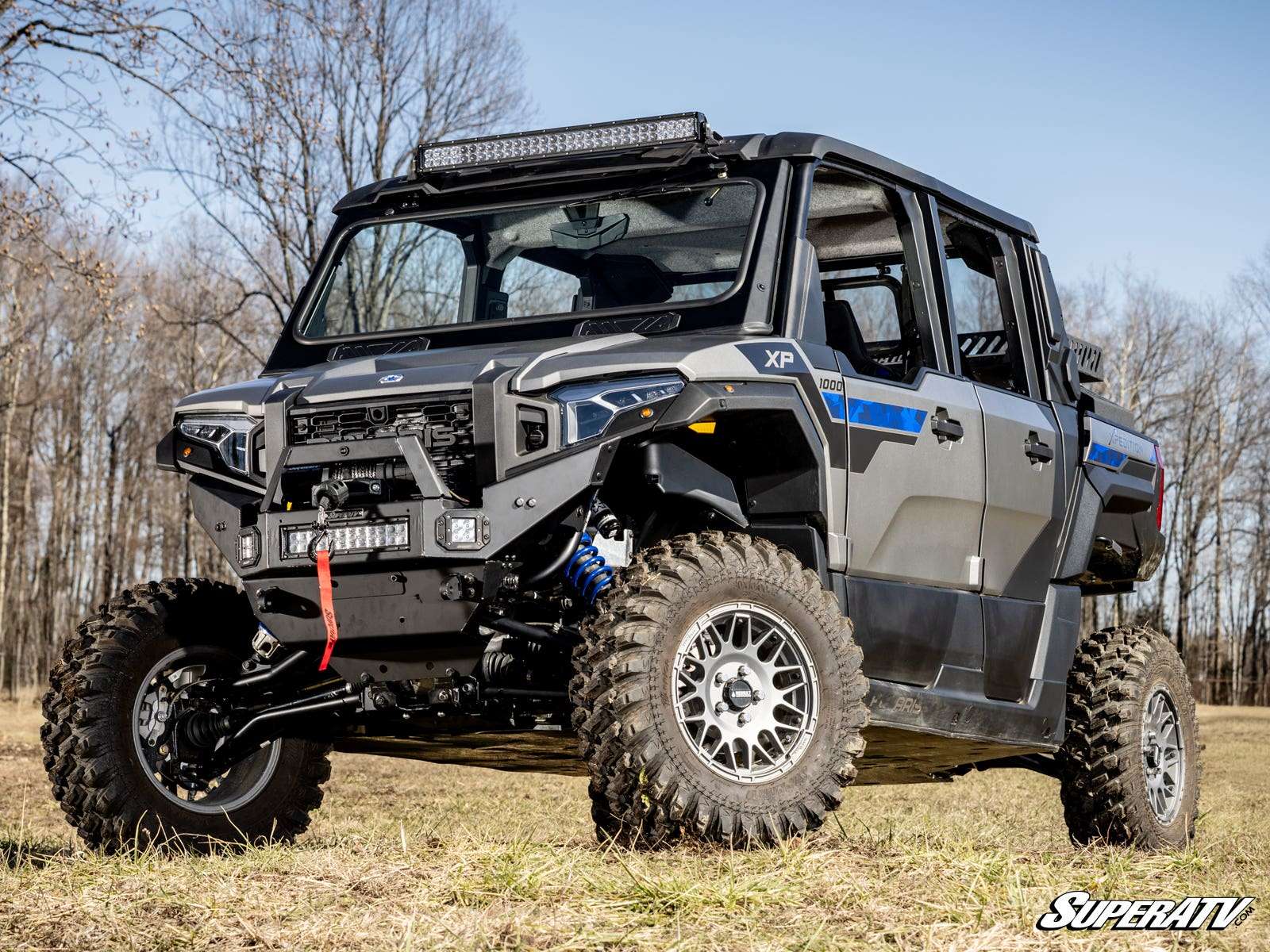SuperATV Polaris Xpedition Heavy Weight Winch Ready Front Bumper