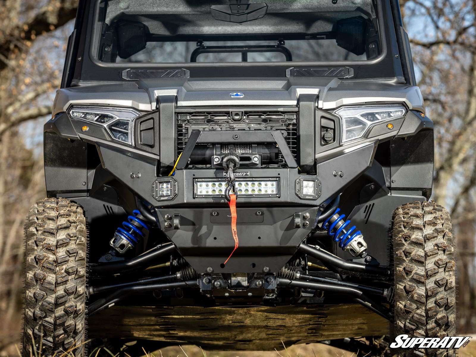 SuperATV Polaris Xpedition Heavy Weight Winch Ready Front Bumper