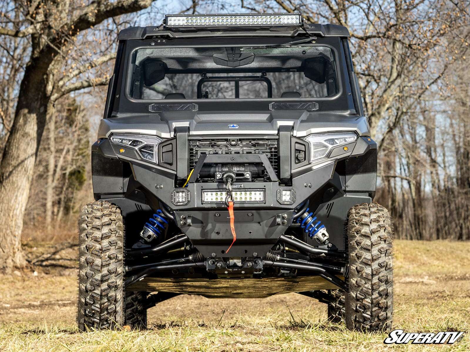 SuperATV Polaris Xpedition Heavy Weight Winch Ready Front Bumper