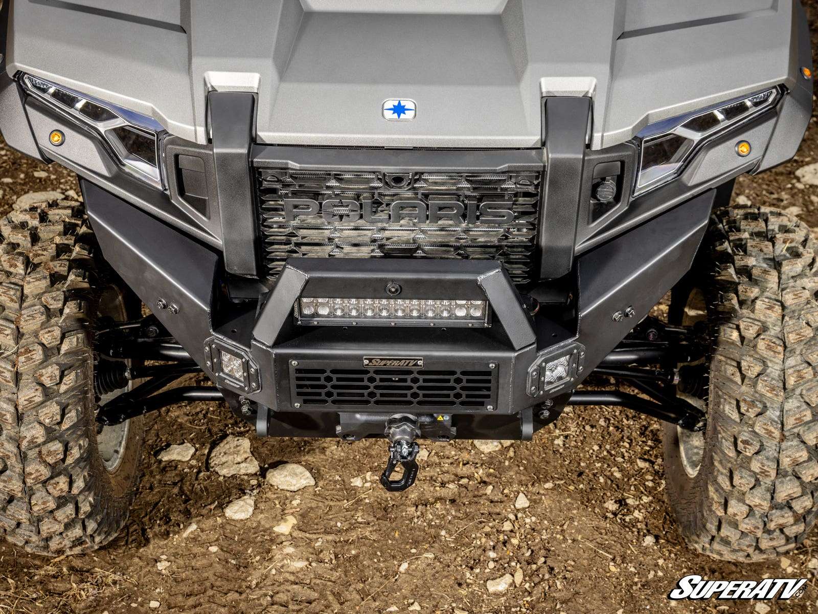 SuperATV Polaris Xpedition Heavy Weight Winch Ready Front Bumper