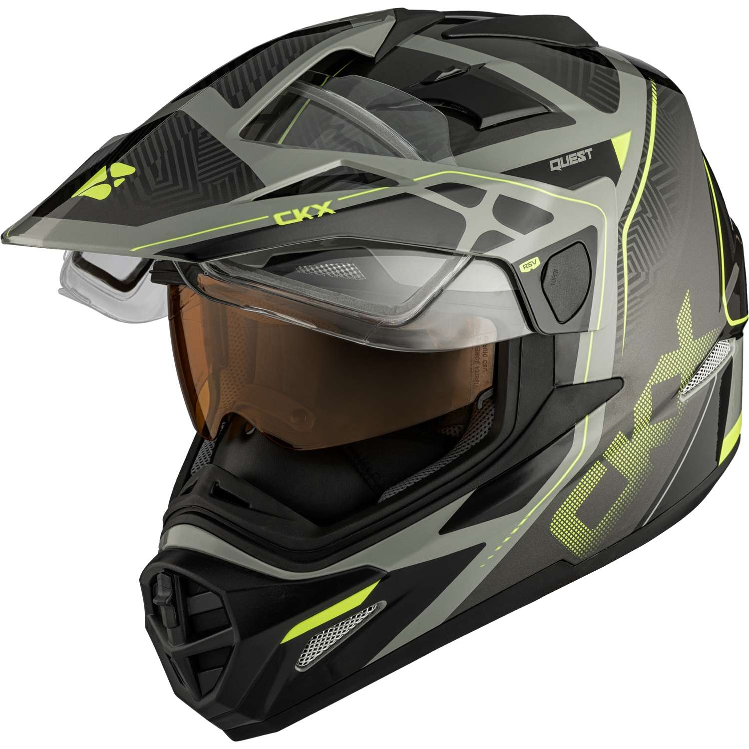CKX Quest RSV Gloom Double Lens Dual Sport Helmet