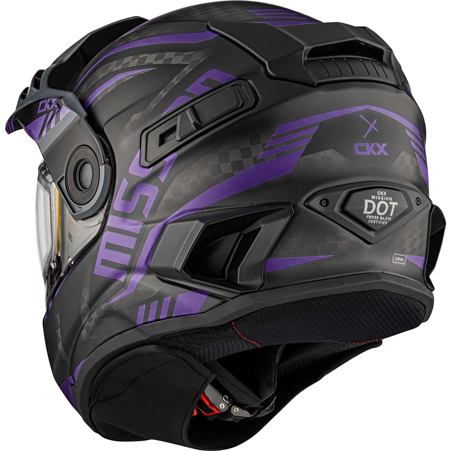 CKX Mission AMS Carbon Code Double Lens Full Face Helmet