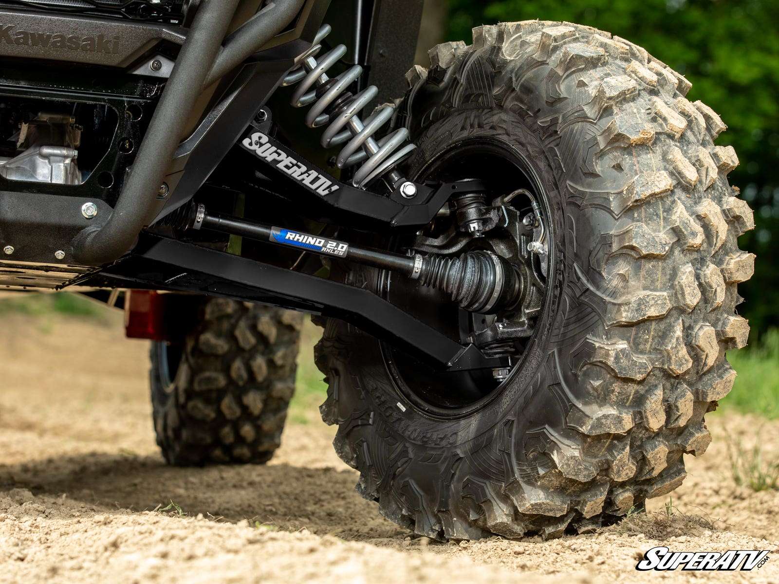 SuperATV Kawasaki Teryx KRX 1000 1.5" Forward Offset Boxed A-Arms