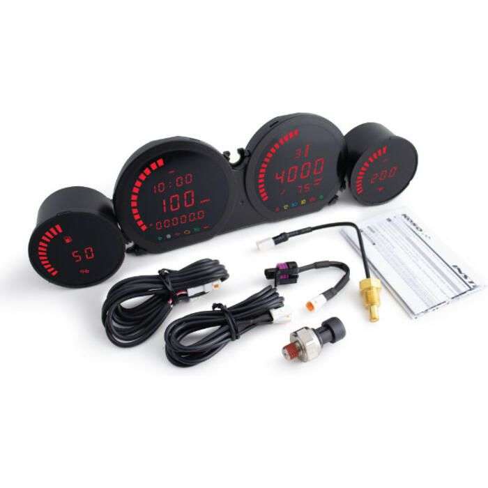 Koso HD-03L 4-Piece Gauge Set
