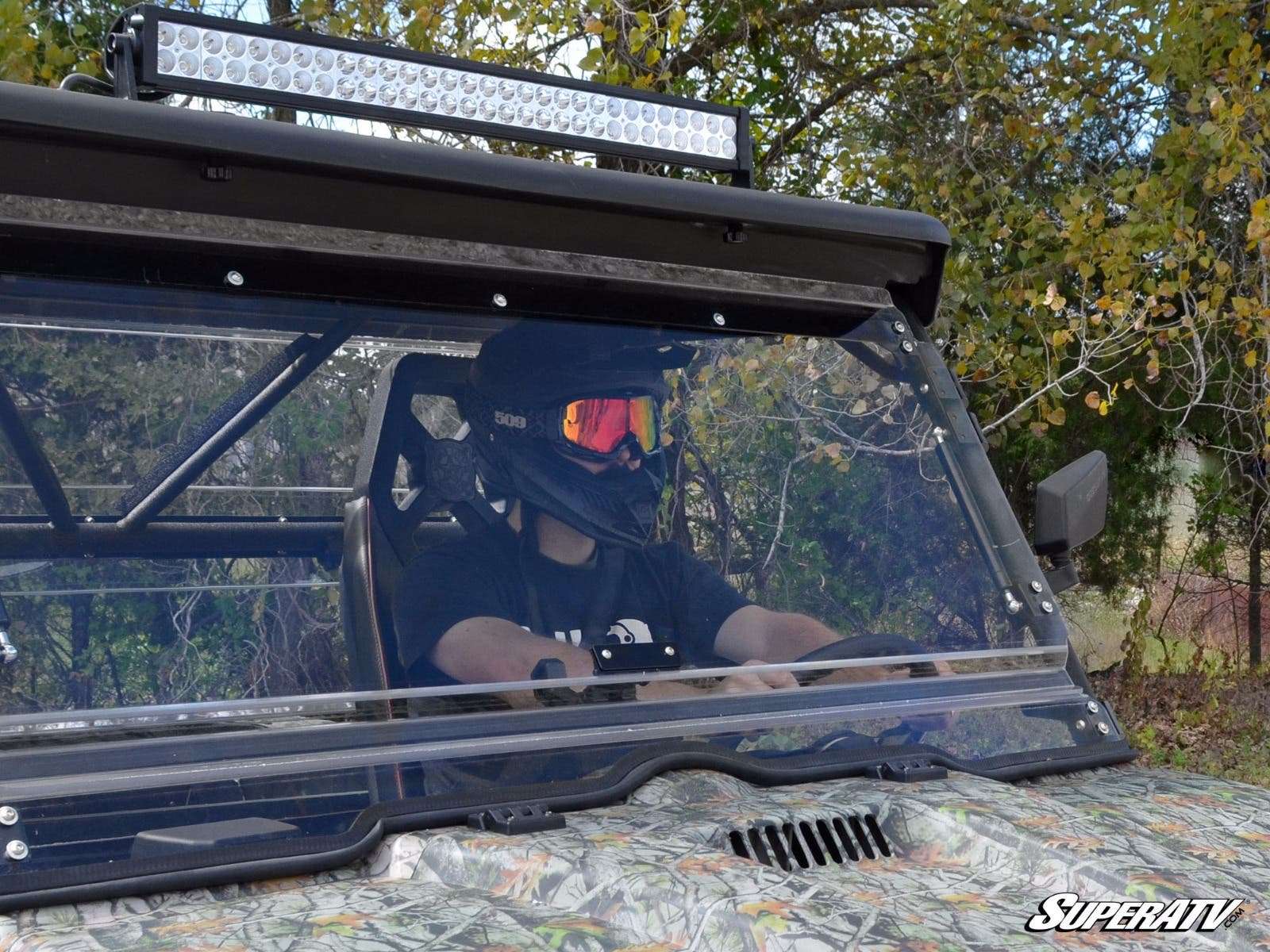 Pare-brise rabattable en polycarbonate pour UTV SuperATV