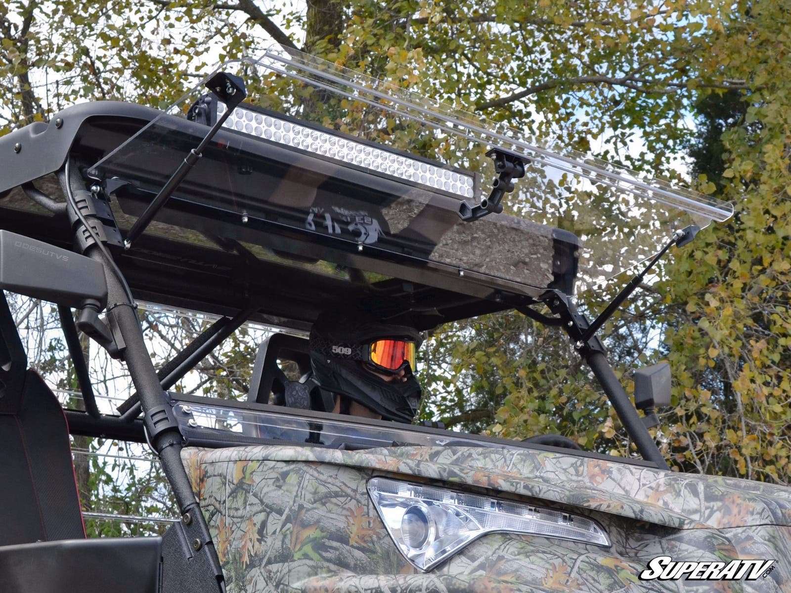 Pare-brise rabattable en polycarbonate pour UTV SuperATV