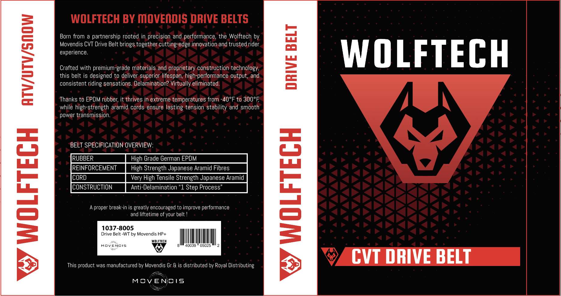 Wolftech HPR Drive Belt