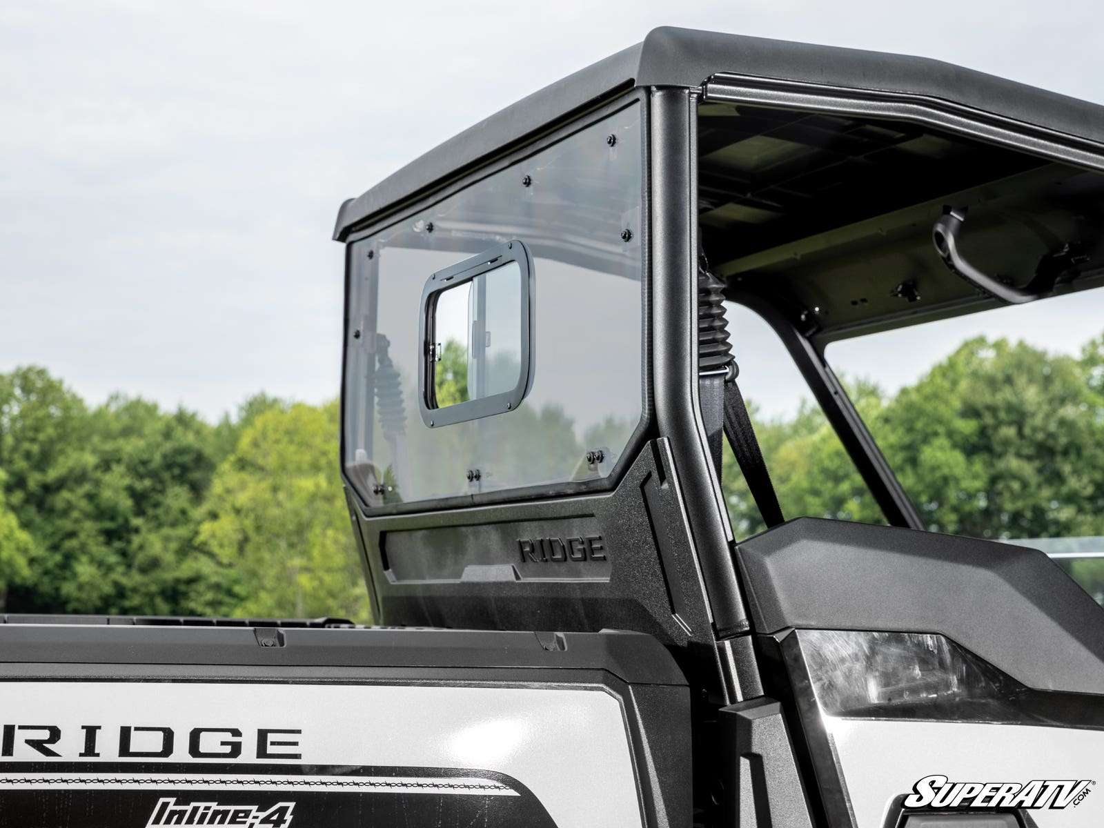 SuperATV Polycarbonate Sliding Rear UTV Windshield