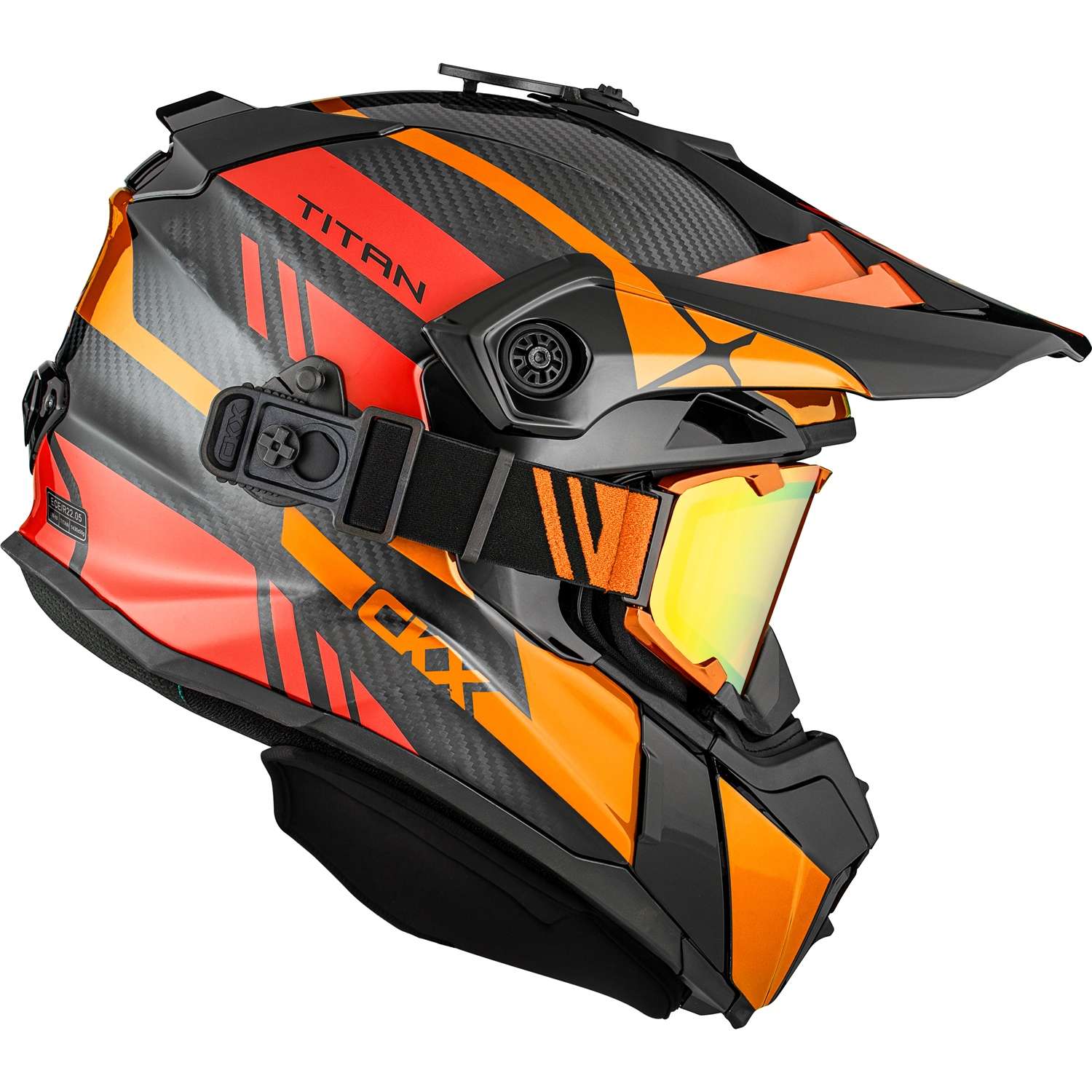 CKX Titan Original Carbon Trak Helmet w/ Dual Lens Goggle